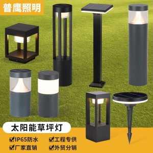 Đèn Solar Lawn Light Khu dân cư không thấm nước ngoài trời Biệt thự Garden Park Nhà sản xuất cảnh quan Đèn LED năng lượng mặt trời mới
