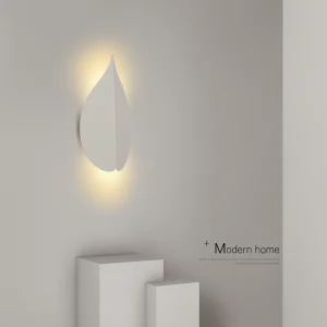 Đèn tường cá tính và sáng tạo LED trang trí đèn lá Bắc Âu hiện đại và đơn giản, đèn phòng ngủ chính, đèn ngủ - Hình 3