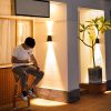 Đèn tường ngoài trời năng lượng mặt trời sân cảnh quan Đèn trang trí biệt thự ban công vườn treo tường ngoài trời chống nước tường máy giặt Đèn