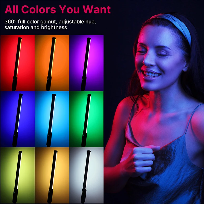 Đèn Ulanzi VL119 Cầm Tay RGB Nhiều Màu Sắc Dính Đèn 19.68 Inch Đèn LED Cầm Tay Cây Đũa Phép CRI 95 + 2500K-9000K Chụp Ảnh đèn Studio - Hình 2 Đèn Ulanzi VL119 Cầm Tay RGB Nhiều Màu Sắc Dính Đèn 19.68 Inch Đèn LED Cầm Tay Cây Đũa Phép CRI 95 + 2500K-9000K Chụp Ảnh đèn Studio - Hình 2