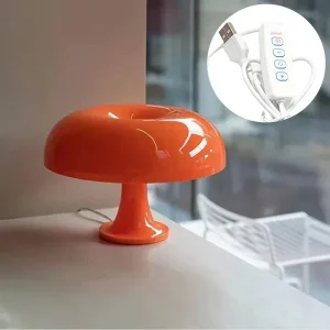 Đèn USB 5V Ý Thiết Kế LED Đèn Bàn Hình Nấm Cho Phòng Ngủ Khách Sạn Đầu Giường Trang Trí Phòng Khách Ánh Sáng Hiện Đại Tối Giản Để Bàn