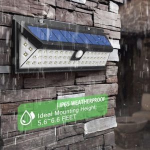 Đèn Xuất khẩu 118 Năng Lượng Mặt Trời Ba Mặt Đèn LED Cảm Biến Cơ Thể Con Người Đèn Chiếu Sáng Ngoài Trời Nhà Để Xe Đèn Sân Vườn Biệt Thự Đèn Đường - Hình 4