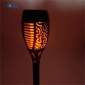 Đèn Xuất khẩu mới năng lượng mặt trời mặt đất cắm ngọn lửa Đèn LED ánh sáng ngọn đuốc sân bãi cỏ cảnh đêm ngoài trời ánh sáng phong cảnh - Hình 2