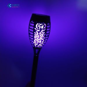 Đèn Xuất khẩu mới năng lượng mặt trời mặt đất cắm ngọn lửa Đèn LED ánh sáng ngọn đuốc sân bãi cỏ cảnh đêm ngoài trời ánh sáng phong cảnh - Hình 4
