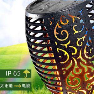Đèn Xuất khẩu năng lượng mặt trời 96led ngọn lửa Đèn đuốc ngoài trời Đèn cảm ứng vườn sân vườn mặt đất cắm trang trí cảnh quan Đèn - Hình 2