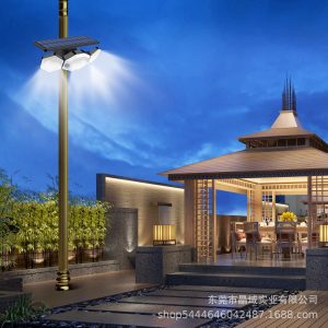 Đèn Xuất khẩu trường pha lê cảm biến mặt trăng năng lượng mặt trời sân vườn ngoài trời không thấm nước sân nhà Đèn tường chiếu sáng siêu sáng - Hình 2