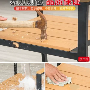 Đơn giản giản dị bàn ghế ngoài trời, sân quán cà phê ngoài trời, quán trà sữa sân vườn, bàn cà phê ban công bàn ghế gỗ nhựa. - Hình 5
