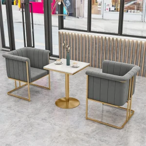 Đơn Giản Sắt Ghế Phòng Khách Hiện Đại Ghế Sofa Đơn Sáng Tạo Ghế Bành Cafe Bàn Ghế Meuble Maison Nội Thất HY - Hình 2