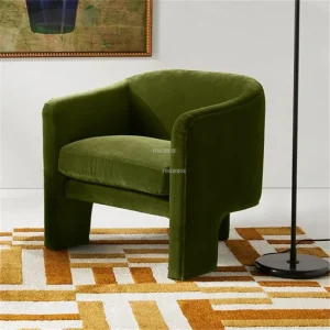 Đơn Giản Vải Ghế Phòng Khách Bắc Âu Nhà Thiết Kế Cafe Đơn Sofa Lười Giải Trí Ban Công Lười Tựa Lưng Ghế Bành Nội Thất Gia Đình - Hình 2