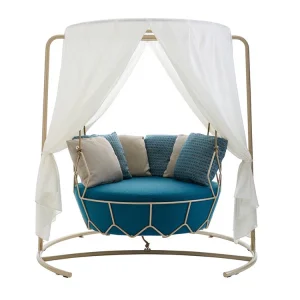 Đu giường sofa ngoài trời Internet nổi tiếng phòng khách treo đơn trong nhà và ngoài trời ban công khách sạn sân vườn trong nhà và ngoài trời - Hình 5