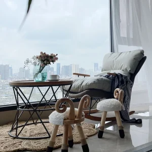 Ergonomic Ghế Sofa Lười Phòng Khách Rocking Thư Giãn Chống Bẹp Đầu Ghế Bắc Âu Ghế Bành Meble Làm Salonu Nội Thất Phong Cách Bắc Âu - Hình 2
