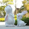 FRP phim hoạt hình thỏ điêu khắc ngoài trời vườn trung tâm mua sắm bất động sản khuôn viên trang trí cảnh quan trang trí thỏ đồ trang trí