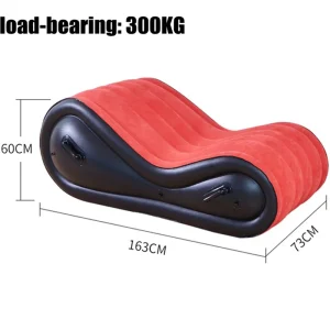 Gấp Bơm Hơi Sofa Giường Ghế Du Lịch Thư Giãn Bộ Bàn Ghế Sân Vườn PVC Hình Chữ S Cắm Trại Ghế Phòng Chờ Chaise Ngoài Trời Ghế - Hình 4