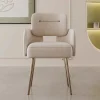 Ghế ăn Accent Phong cách châu Âu Ghế Cao Cấp Màu Trắng Dinning Nhà Thiết Kế Thiết Kế Chờ Ghế Công Thái Học Khách sạn Cao Cấp Sedie Pranzo Moderne Nội Thất Gia Đình