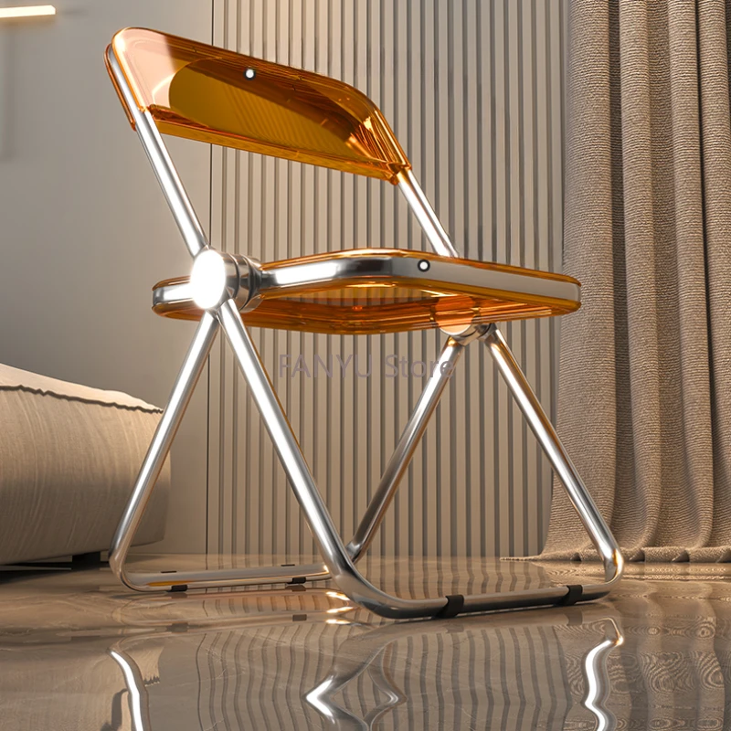 Ghế ăn Acrylic ng Suốt Ghế Ăn Gấp gia đình Thiết Kế Ghế Ăn Sáng Tạo Hiện Đại Nội Thất Cadeira WZ50DC - Hình 3 Ghế ăn Acrylic ng Suốt Ghế Ăn Gấp gia đình Thiết Kế Ghế Ăn Sáng Tạo Hiện Đại Nội Thất Cadeira WZ50DC - Hình 3