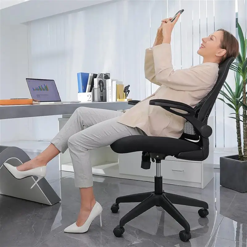 Ghế ăn Bàn Ghế Ngả Wfs, Thoáng Khí, Lưới, Ghế Văn Phòng, Có Hỗ Trợ Thắt Lưng, Tay Vịn Gấp, 135 Độ - Hình 2 Ghế ăn Bàn Ghế Ngả Wfs, Thoáng Khí, Lưới, Ghế Văn Phòng, Có Hỗ Trợ Thắt Lưng, Tay Vịn Gấp, 135 Độ - Hình 2