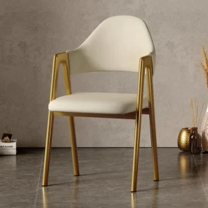 Ghế Ăn Bằng Gỗ Màu Xám Vanity Ghế Bành Văn Phòng Ghế Ăn Phong cách châu Âu Có Tay Vịn Eetkamerstoelen Nội Thất Hiện Đại A2 - Hình 2