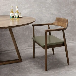 Ghế Ăn Bằng Gỗ Nhà Bếp Tay Vịn Màu Đen Mid Century Beach Trẻ Em Đám Cưới Sự Kiện Ghế Hội Nghị Mueble Ban Công Nội Thất - Hình 4