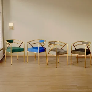 Ghế ăn bọc nệm hợp thời trang Nhà bếp Phong cách châu Âu hiện đại Ghế ăn sang trọng Vải lanh Châu Âu Chaise Salle Manger Nội thất gia đình - Hình 3