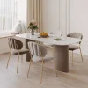 Ghế ăn bọc nệm thời trang Cafe tựa lưng Bàn Ghế ăn sự kiện Sân thượng Ghế Salle Manger Nội thất gia đình