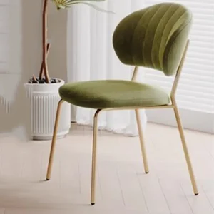Ghế ăn bọc nệm thời trang Cafe tựa lưng Bàn Ghế ăn sự kiện Sân thượng Ghế Salle Manger Nội thất gia đình - Hình 2