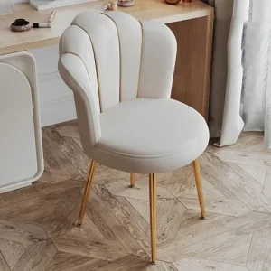 Ghế ăn bọc nhung trắng ban công lười trang điểm Ghế thoải mái Căn hộ ng nhà cadeiras de jantar nội thất gia đình