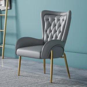 Ghế ăn C24 Văn phòng bán hàng Đàm phán Ghế tiếp tân Da Italy Ghế tiện dụng Gỗ nguyên khối Tựa lưng Ghế thiết kế Ghế ăn khách sạn C - Hình 3