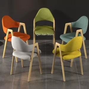 Ghế Ăn Cổ Điển Độc Đáo Chân Kim Loại Màu Đen Bảo Vệ Ghế Ăn Phòng Chờ Thời Trang Giá Rẻ Nội Thất Nội Thất Plegable Thời Silla - Hình 2