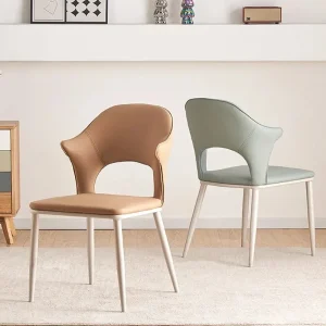 Ghế ăn cổ điển độc đáo Phong cách châu Âu Ghế ăn da Nhà bếp hợp thời trang Ghế ăn Nội thất văn phòng