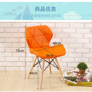 Ghế ăn Cổ điển Hiện Đại Màu Trắng Ghế Sáng Tạo Ghế Văn Phòng Máy Tính Gia Đình Ghế Nghiên Cứu Tựa Lưng Ghế Ăn Người Lớn B - Hình 3