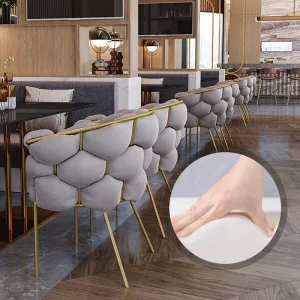 Ghế ăn Công Thái Học Ghế Thanh Nhung Buffets Chaise Lounge Thiết Kế Ghế Hiện Đại Phong cách châu Âu Chaises Salle Manger Nội Thất Gia Đình - Hình 3