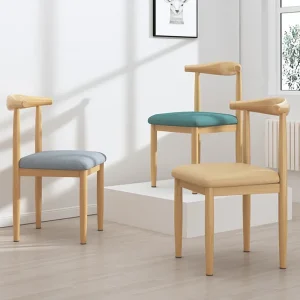 Ghế ăn da Barhocker Ghế ăn trang điểm hiện đại bằng gỗ Phòng chờ có thể gập lại Cadeira De Jantar Nội thất ban công - Hình 3