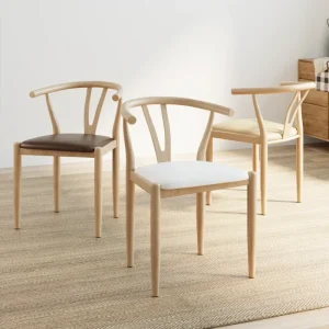 Ghế ăn Da Ghế Ăn Văn Phòng Kim Loại Nâu Phong Cách Phong cách châu Âu Ghế Phòng Khách Hiện Đại Tay Sedie Cucina Nội Thất Nhà Bếp A2 - Hình 3