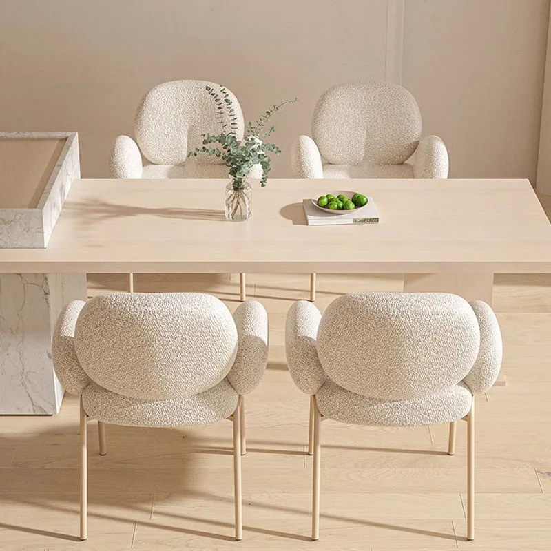 Ghế ăn Đám cưới Ghế ăn hiện đại màu trắng Chân kim loại vàng Ghế ăn thoải mái mềm mại Tiệc chờ Sillas De Comedor Nội thất ng nhà - Hình 3 Ghế ăn Đám cưới Ghế ăn hiện đại màu trắng Chân kim loại vàng Ghế ăn thoải mái mềm mại Tiệc chờ Sillas De Comedor Nội thất ng nhà - Hình 3