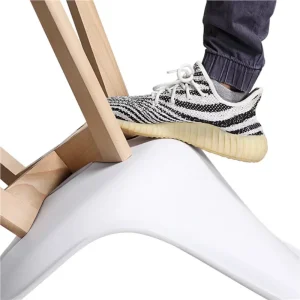Ghế ăn đệm hiện đại giữa thế kỷ, Bộ 4, Ghế ăn màu trắng Ghế Phong cách châu Âu Accent Chair - Hình 4