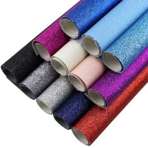 Ghế ăn Đen Trắng Đỏ Đồng Bằng Vải Long Lanh Giả Da PU Cho Thủ Công May Nơ DIY F0514