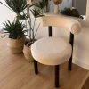 Ghế ăn Đẹp Ghế Ăn Gỗ Châu Âu Hiện Đại Nhà Bếp Phong cách châu Âu Ghế Ăn Vải Lanh Sang Trọng Cadeiras De Jantar Nội Thất Gia Đình