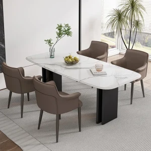 Ghế ăn Điểm nhấn sang trọng Phòng khách Ghế bành Salon Công thái học Phòng ăn Bộ Ghế di động Phong cách châu Âu Juegos De Comedor Nội thất khách sạn
