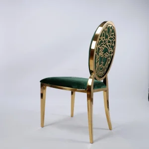 Ghế ăn đơn giản bằng thép không gỉ Nội thất gia đình hiện đại Nhẹ nhàng Ghế tựa lưng bằng kim loại sang trọng cho nhà bếp Ghế nhà hàng vải - Hình 2