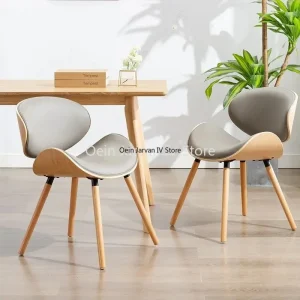 Ghế ăn Ghế Ăn Bằng Gỗ Thư Giãn Nhà Bếp Tựa Lưng Ghế Ăn Thiết Kế Sáng Tạo Sillas De Comedor Nội Thất Gia Đình WZ50DC - Hình 4