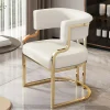 Ghế ăn Ghế ăn màu trắng Thẩm mỹ viện Lễ tân Ghế sofa Tầng Ghế làm móng tay Sự kiện Sedie Da Pranzo Nội thất phòng ngủ