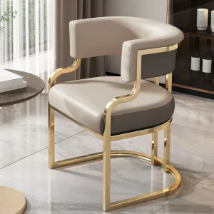 Ghế ăn Ghế ăn màu trắng Thẩm mỹ viện Lễ tân Ghế sofa Tầng Ghế làm móng tay Sự kiện Sedie Da Pranzo Nội thất phòng ngủ - Hình 2