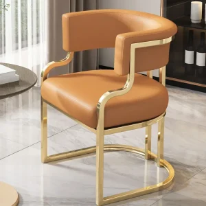 Ghế ăn Ghế ăn màu trắng Thẩm mỹ viện Lễ tân Ghế sofa Tầng Ghế làm móng tay Sự kiện Sedie Da Pranzo Nội thất phòng ngủ - Hình 4