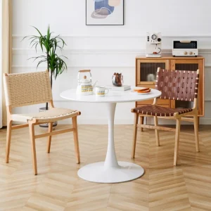 Ghế Ăn Giả Da Gỗ Sồi Vintage Hiên Khách sạn Ban Công Ghế Ăn Thoải Mái Nhà Hàng Chaise Vật Dụng Gia Đình A2 - Hình 3