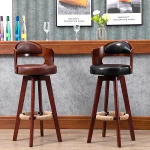 Ghế ăn Gỗ Chắc Chắn Ghế Bar Xoay Cao Chân Hiện Đại Ghế Quầy Bar Ghế Ăn Quầy Bếp Phân taburetes De Nội Thất Thanh