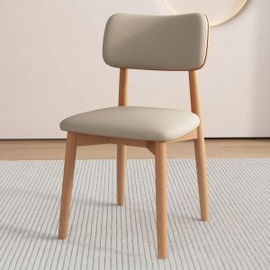 Ghế Ăn Gỗ Đệm Da Cao Cấp Nhà Hàng Bắc Âu - Hình 2