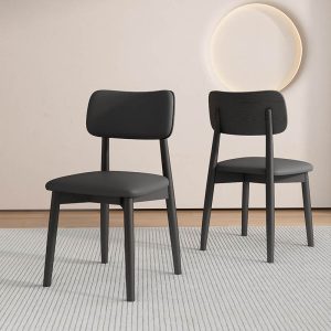 Ghế Ăn Gỗ Đệm Da Cao Cấp Nhà Hàng Bắc Âu - Hình 5