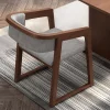 Ghế ăn gỗ nguyên khối thoải mái hiện đại Ghế tựa lưng sử dụng tại nhà Ghế thiết kế nhẹ Ghế bành sang trọng Ghế dài