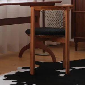 Ghế ăn Gỗ Phong cách châu Âu Ghế Ăn Bọc Sân Thượng Thời Trang Vintage Ghế Ăn Trang Điểm Sillas De Comedor Nội Thất - Hình 2