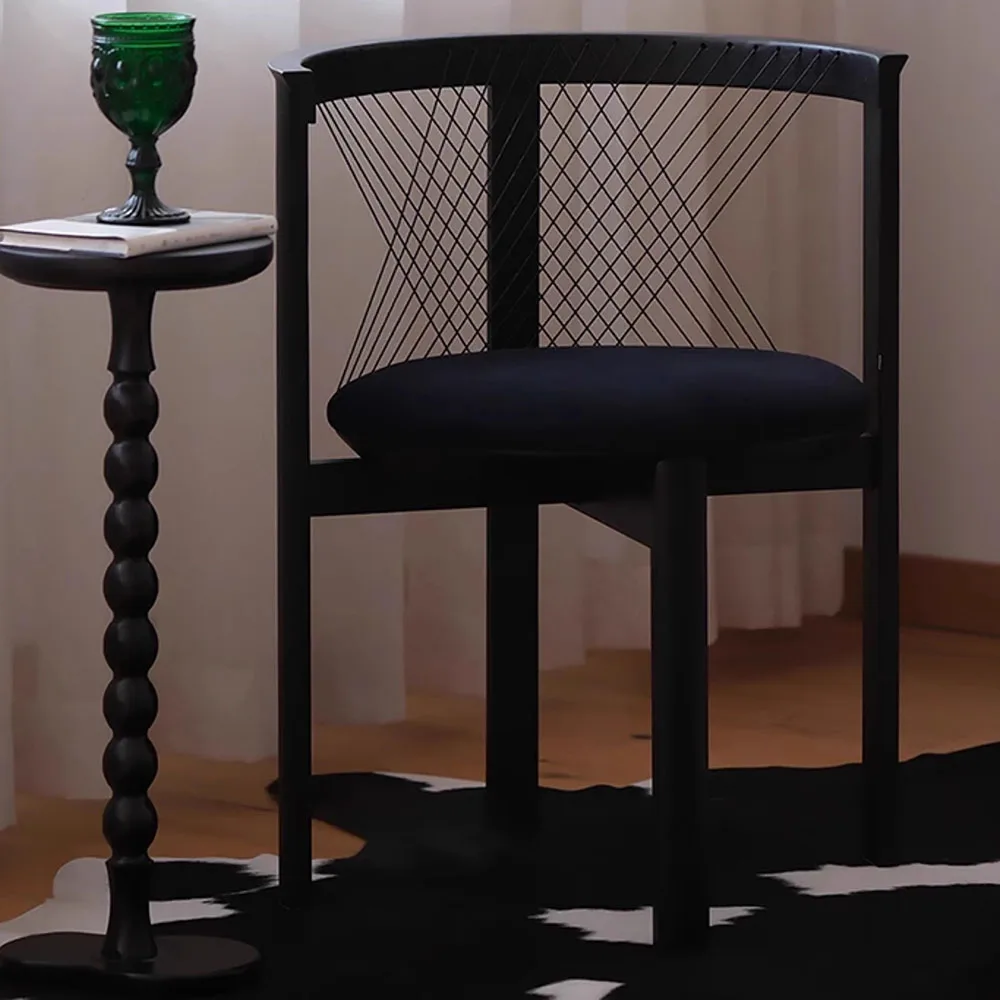 Ghế ăn Gỗ Phong cách châu Âu Ghế Ăn Bọc Sân Thượng Thời Trang Vintage Ghế Ăn Trang Điểm Sillas De Comedor Nội Thất - Hình 3 Ghế ăn Gỗ Phong cách châu Âu Ghế Ăn Bọc Sân Thượng Thời Trang Vintage Ghế Ăn Trang Điểm Sillas De Comedor Nội Thất - Hình 3